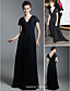  Chiffon Sheath/Column V-neck Floor-length Evening Dress inspired by Taylor Swift