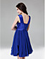  Chiffon A-line V-neck Short/ Mini Cocktail Dress inspired by Nina Dobrev