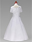  A-line Jewel Floor-length Satin Flower Girl Dress