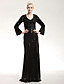  Sequined Sheath/ Column V-neck Floor-length Evening Dress inspired by Mary Hart at the 83rd Oscar