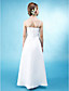  A-line Spaghetti Straps Floor-length Beaded Chiffon Junior Bridesmaid Dress