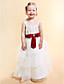  A-line Square Floor-length Satin Flower Girl Dress