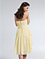  A-line Princess Sweetheart Knee-length Chiffon Bridesmaid Dress