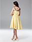  Dianna Agron A-line Off-the-shoulder Knee-length Satin Cocktail Dress