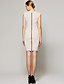  ts nudo piazza scollatura bodycon vestito