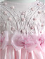  A-line Jewel Knee-length Satin Cotton With Appliques Flower Girl Dress