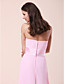  Sheath/ Column Strapless Floor-length Chiffon Bridesmaid Dress