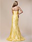  Trumpet/ Mermaid Sweetheart Court Train Taffeta Evening Dress