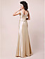  A-line V-neck Floor-length Taffeta Mother of the Bride Dress