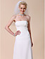  Four-tier Elbow Wedding Veil With Beaded Edge