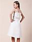  A-line Spaghetti Straps Knee-length Chiffon Junior Bridesmaid Dress