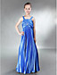  Sheath/ Column Straps Floor-length Elastic Silk-like Satin Junior Bridesmaid Dress