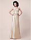  A-line V-neck Floor-length Taffeta Mother of the Bride Dress