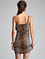  TS One-Shoulder Leopard Print Bodycon Dress