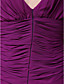  Sheath/Column V-neck Floor-length Chiffon Mother of the Bride Dress
