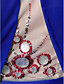  Opruiming! a-lijn / prinses v-hals vloer-lengte elastisch geweven satijn met beading 's avonds / prom dress