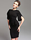  TS Vintage Style Open Sleeve Sheath Dress