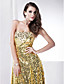  Sheath/Column  Strapless Floor-length Sequined Evening Dress