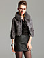  TS Fox and Rabbit Fur Quarter Sleeve Coat