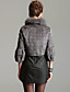  TS Fox and Rabbit Fur Quarter Sleeve Coat