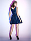  SWANA - Vestido de Cóctel de Tafetán