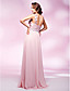  Sheath/Column One Shoulder Floor-length Chiffon And Stretch Satin Evening Dress