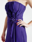  Sheath/Column Strapless Floor-length Chiffon Over Elastic Woven Satin Bridesmaid Dress