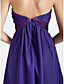  Sheath/ Column Sweetheart Knee-length Chiffon Bridesmaid Dress