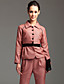  TS Velvet Embellishment Button Down Pea Coat