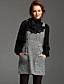  ts Houndstooth hals forskønnet tweed lomme kjole