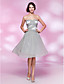  AZALIA - Kleid für Cocktailparty aus Chiffon und Satin
