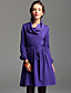  TS Turtle Neck Wool Blend Knit Dress