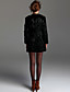  TS Wave Design Rabbit Fur Coat