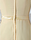  Chiffon Sheath/Column V-neck Asymmetrical Evening Dress inspired by Rosario Dawson