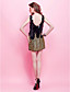  Sheath/ Column Scoop Short/ Mini Sequined Cocktail Dress