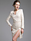  TS Open-slit Tailored Dress
