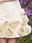  A-line Straps Short/Mini Taffeta Wedding Dress