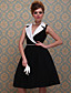  ts d'epoca elegante abito bianco colletto pieno svolgimento