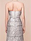  Sheath/Column Strapless Knee-length Taffeta Mother Of The Bride Dress With A Wrap