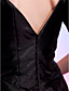  Sheath/Column V-neck Knee-length Taffeta Cocktail Dress