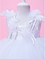  Ball Gown Neck Tea-length Tulle And Taffeta Flower Girl Dress