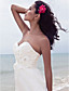  Sheath/Column Strpaless Floor-length Chiffon Wedding Dress