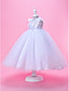  Ball Gown Neck Tea-length Tulle And Taffeta Flower Girl Dress