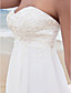  Sheath/Column Sweetheart Court Train Chiffon Wedding Dress