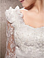  A-line Sweetheart Sweep/Brush Train Wedding Dress