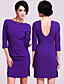  ts Einfachheit Open-Back-Bleistift Kleid