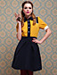  ts vintage style multi-kleur jurk