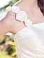  Sheath/Column Short/Mini Satin Wedding Dress With 3D Florals