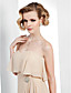  Chiffon Sheath/Column Sweetheart Floor-length Evening Dress inspired by Rumer Willis at Golden Globe Award