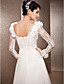  A-line Sweetheart Sweep/Brush Train Wedding Dress